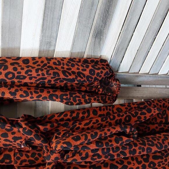 Women's Balloon Long Sleeve Knit V-Neck Faux Wrap MIDI Dress | Ava & Viv | 3X - Picture 7 of 11